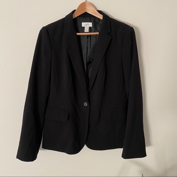 LOFT Jackets & Blazers - Ann Taylor Loft Size 10 Black Blazer